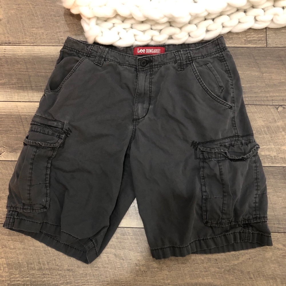 Grey Cargo Shorts